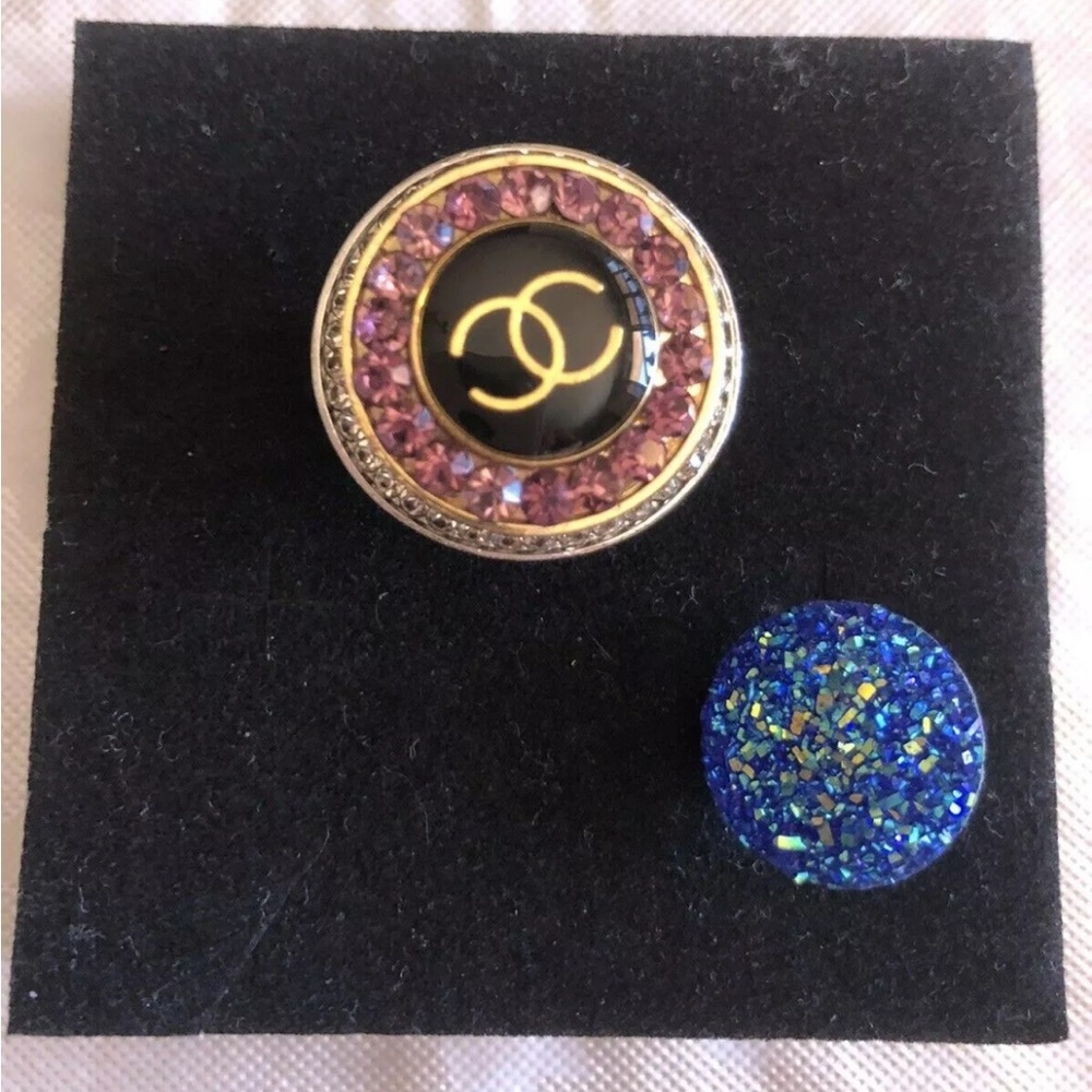 Interchangeable Snap Button Ring Size 6.5 - image 2